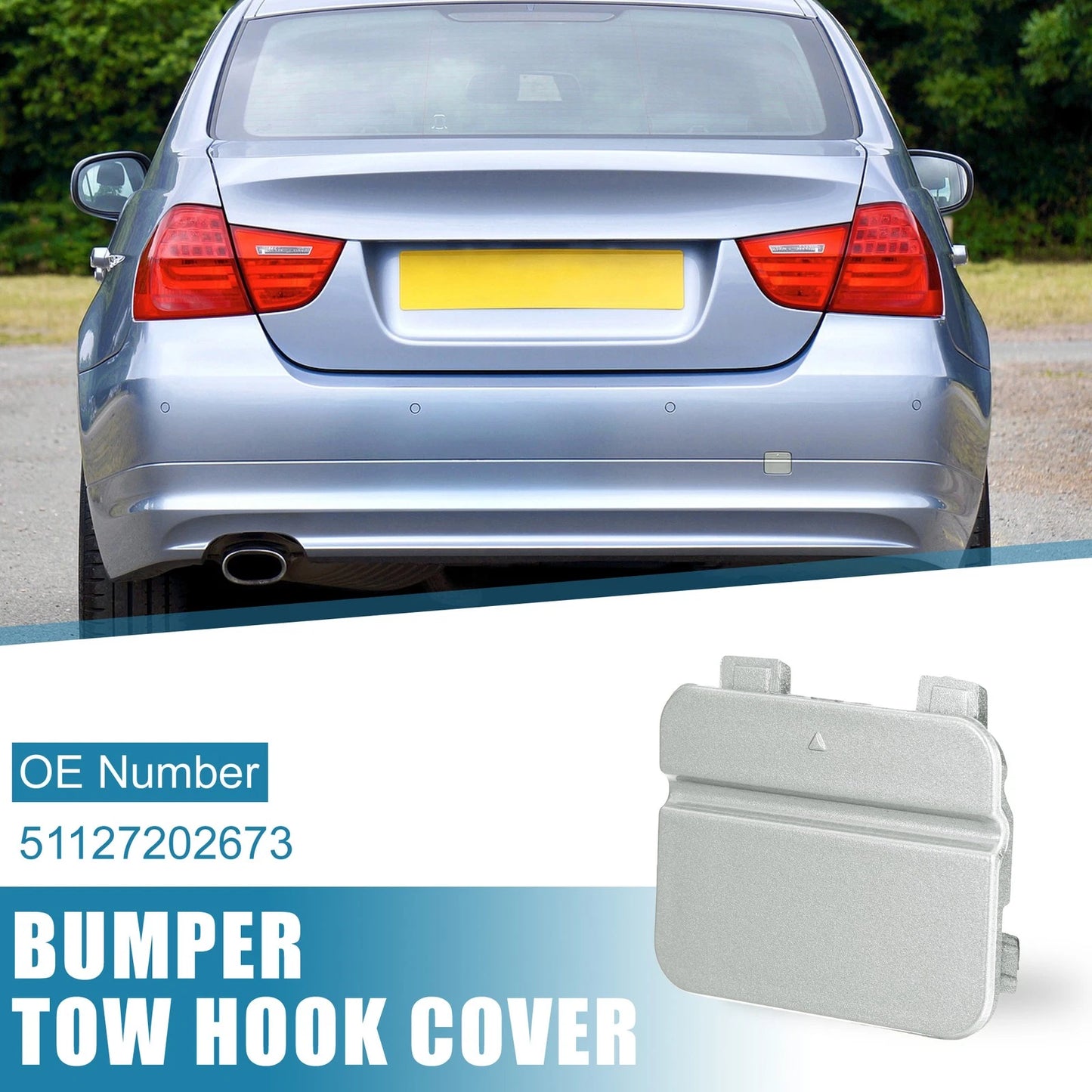 Rear Bumper Tow Hook Cover for BMW 3 Series E90 E91 (2009–2012) 51127202673