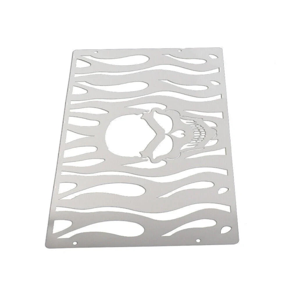 Skull Radiator Grill Guard Cover for Honda GL1500 (All Years) Stainless