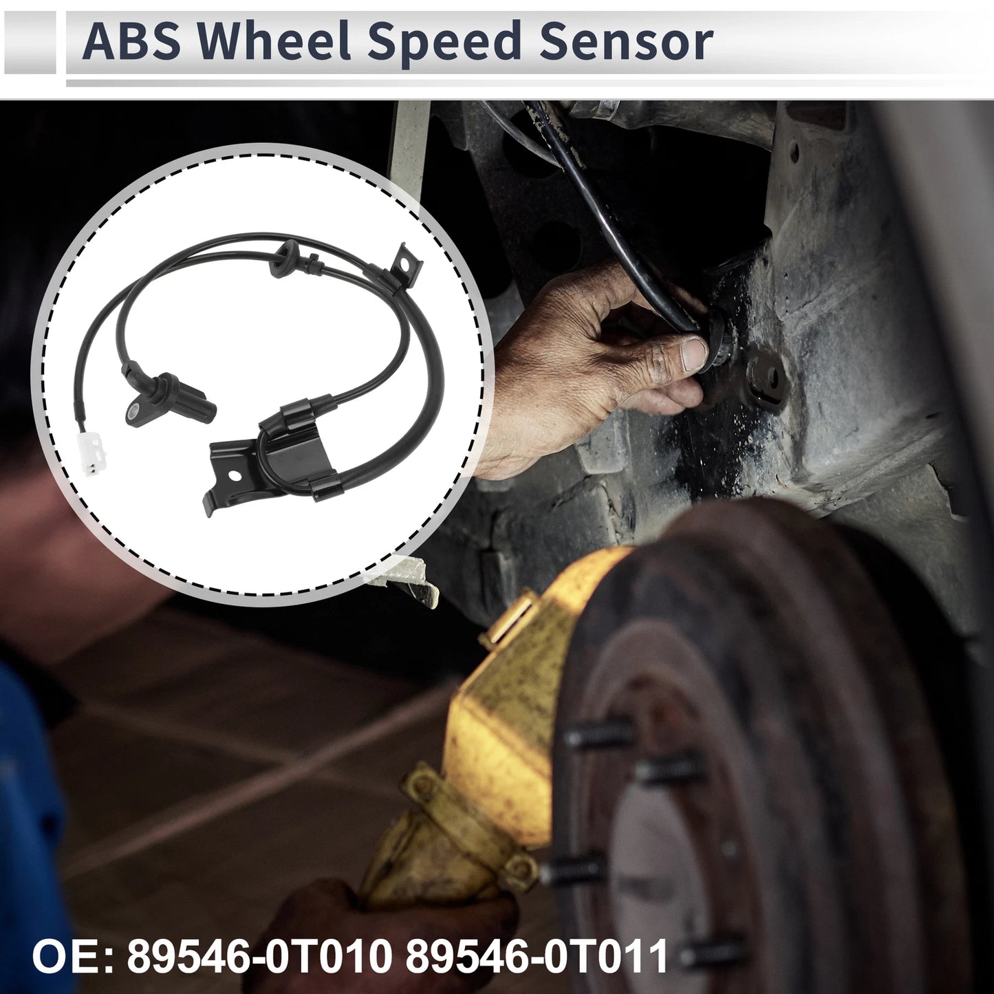 ABS Wheel Speed Sensor No. 89546-0T010 for Toyota Venza (2009–2015) Rear Left