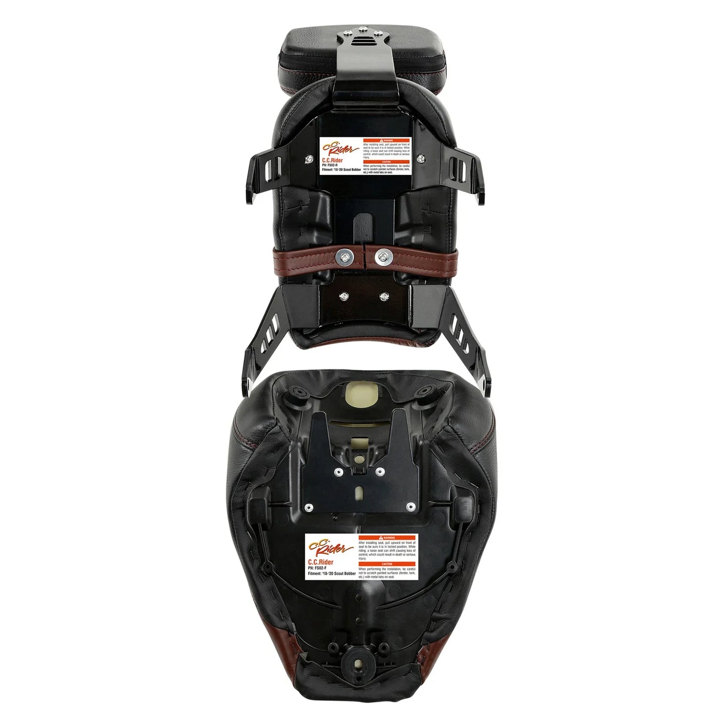 Driver & Passenger Seat Backrest Pad for Indian Scout Bobber (2018-2023)
