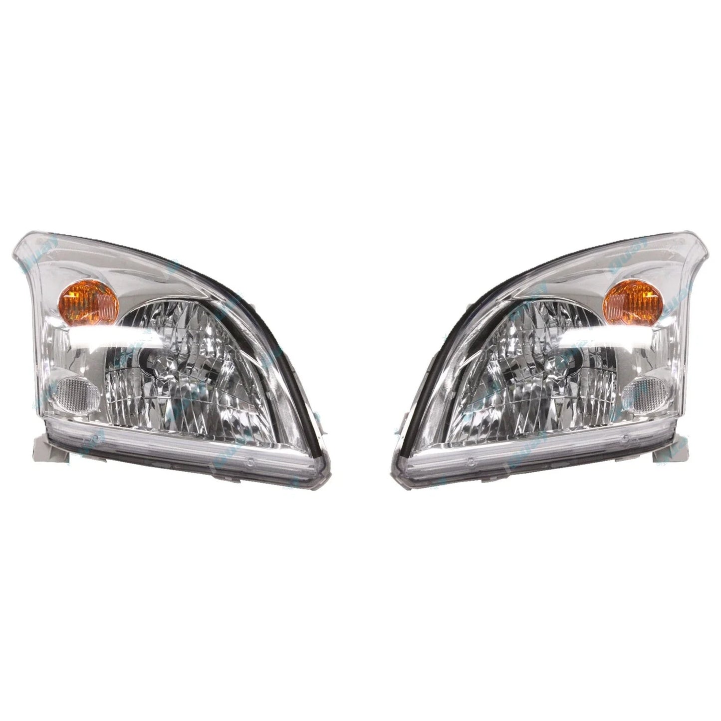Chrome Headlights for Toyota Prado GRJ120 KDJ120 KZJ120 2003~2009 Pair