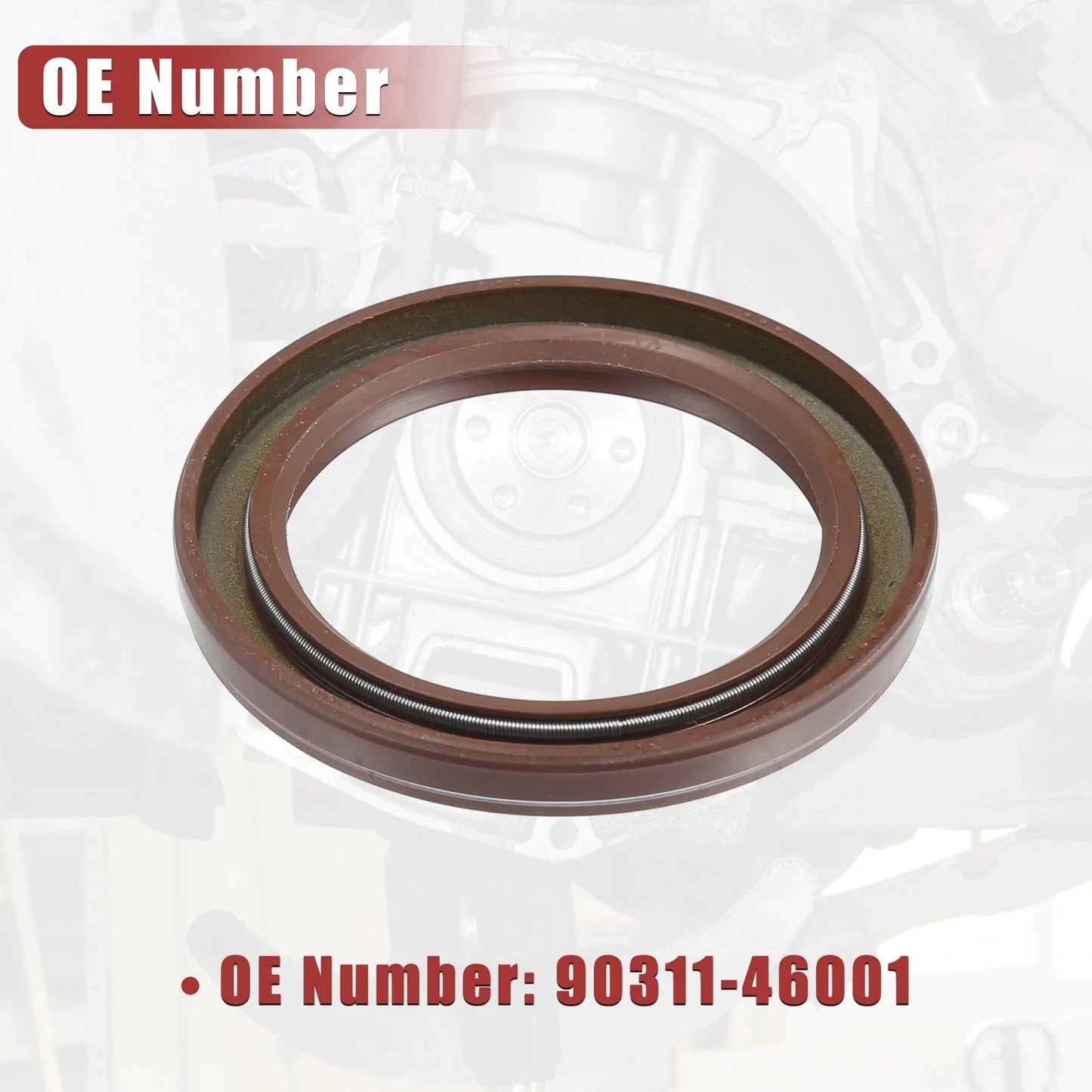 2 x Engine Crankshaft Seals for Lexus GS 300, IS 300 (1998-2005)