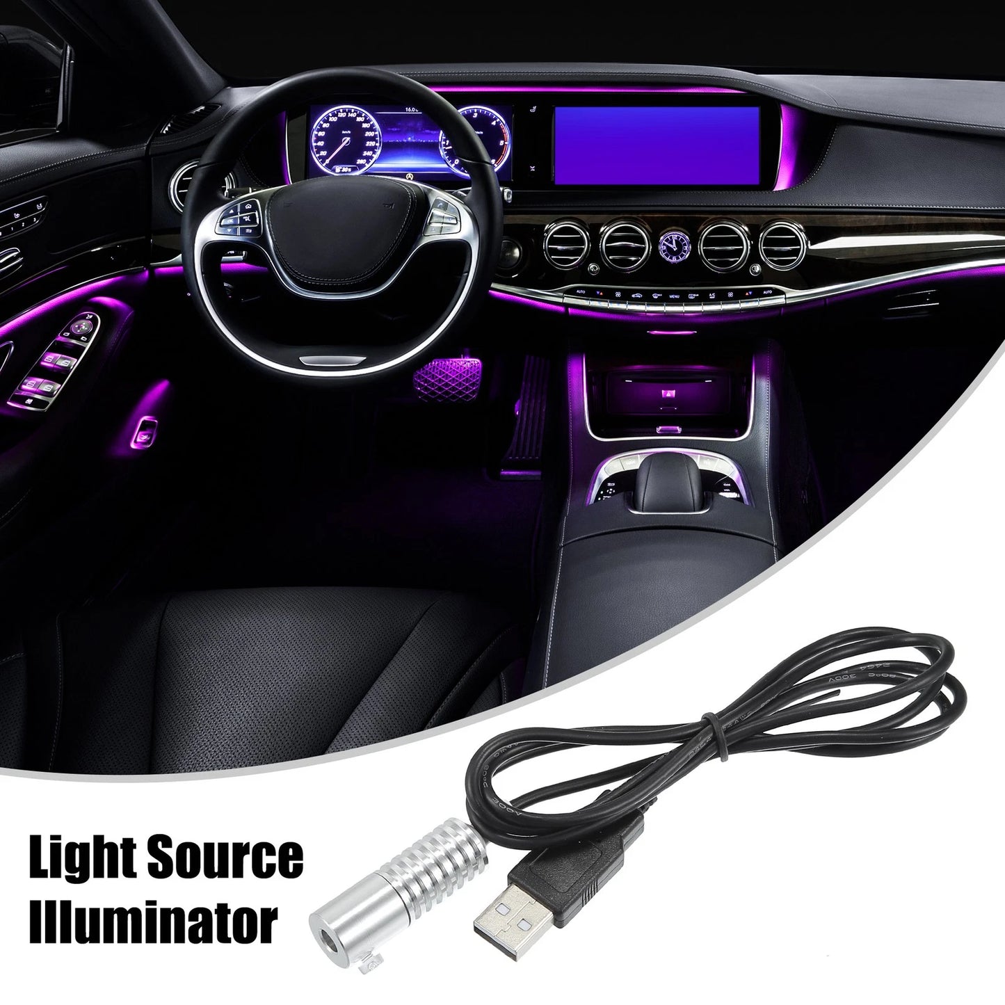 LED Aluminum Light Source Illuminator for Car (Universal)