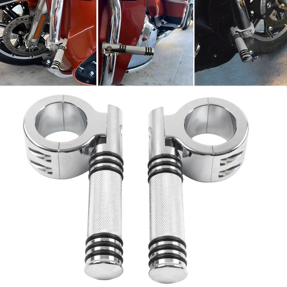 1-1/2" 38MM Engine Crash Bar Footpeg Clamp for Harley