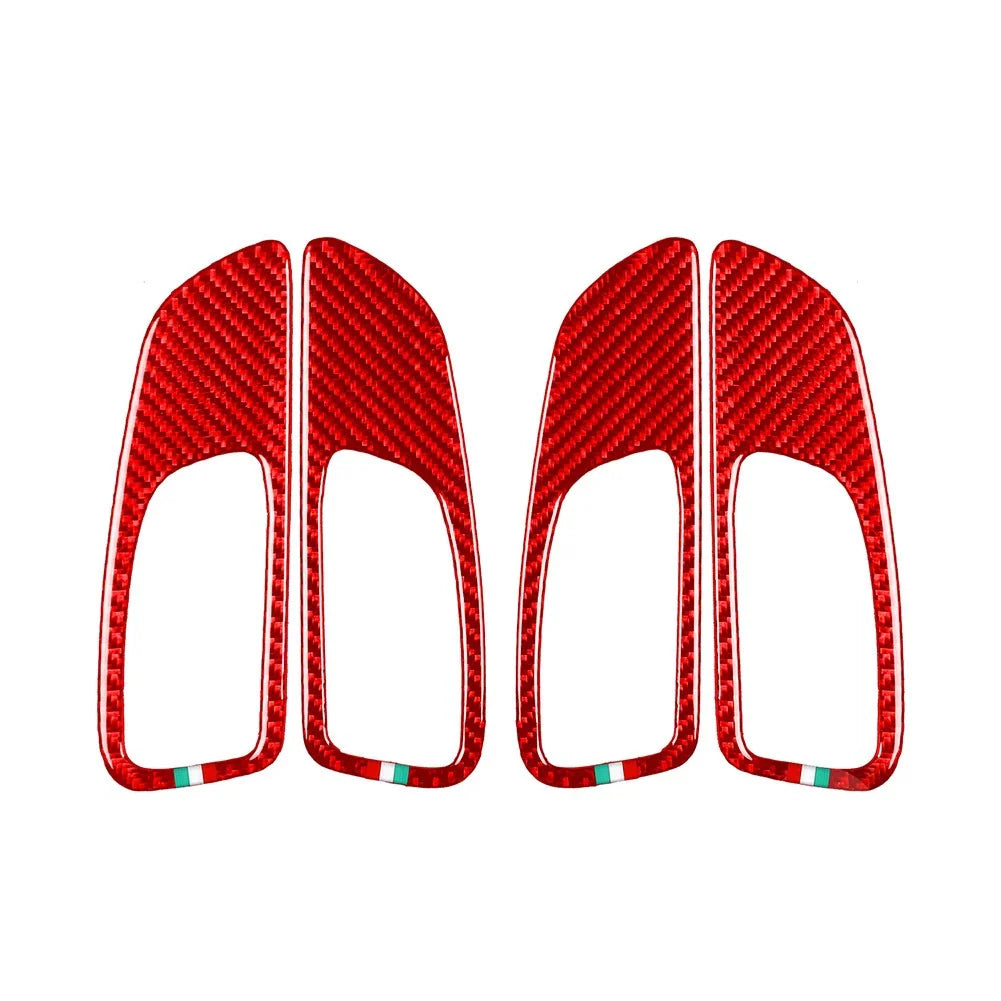 Carbon Fiber Interior Door Handle Panel Cover for Alfa Romeo 159 (2004-2012)