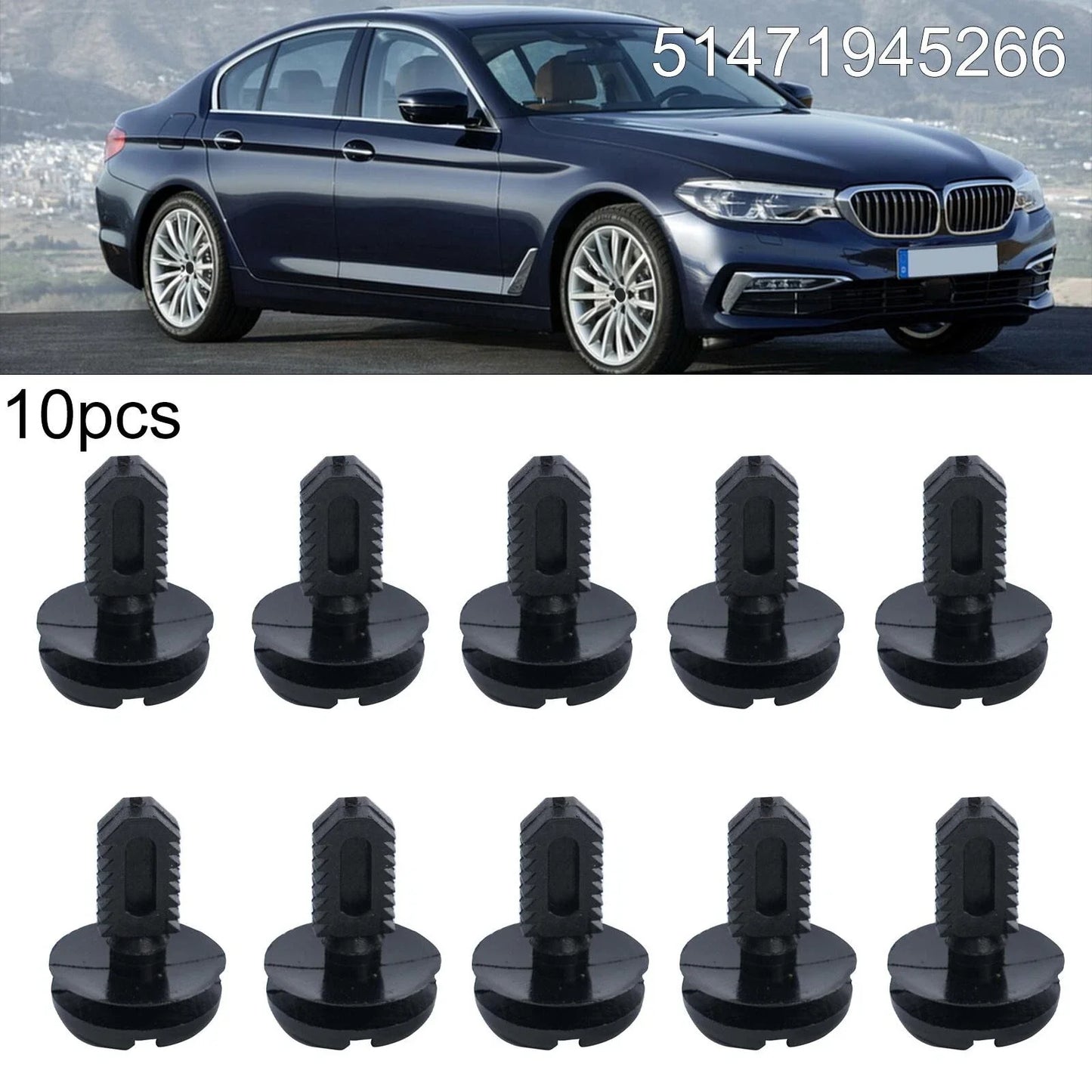 10Pcs Trunk Boot Lining Trim Clips Rivet for BMW 3 Series (1982-2013)
