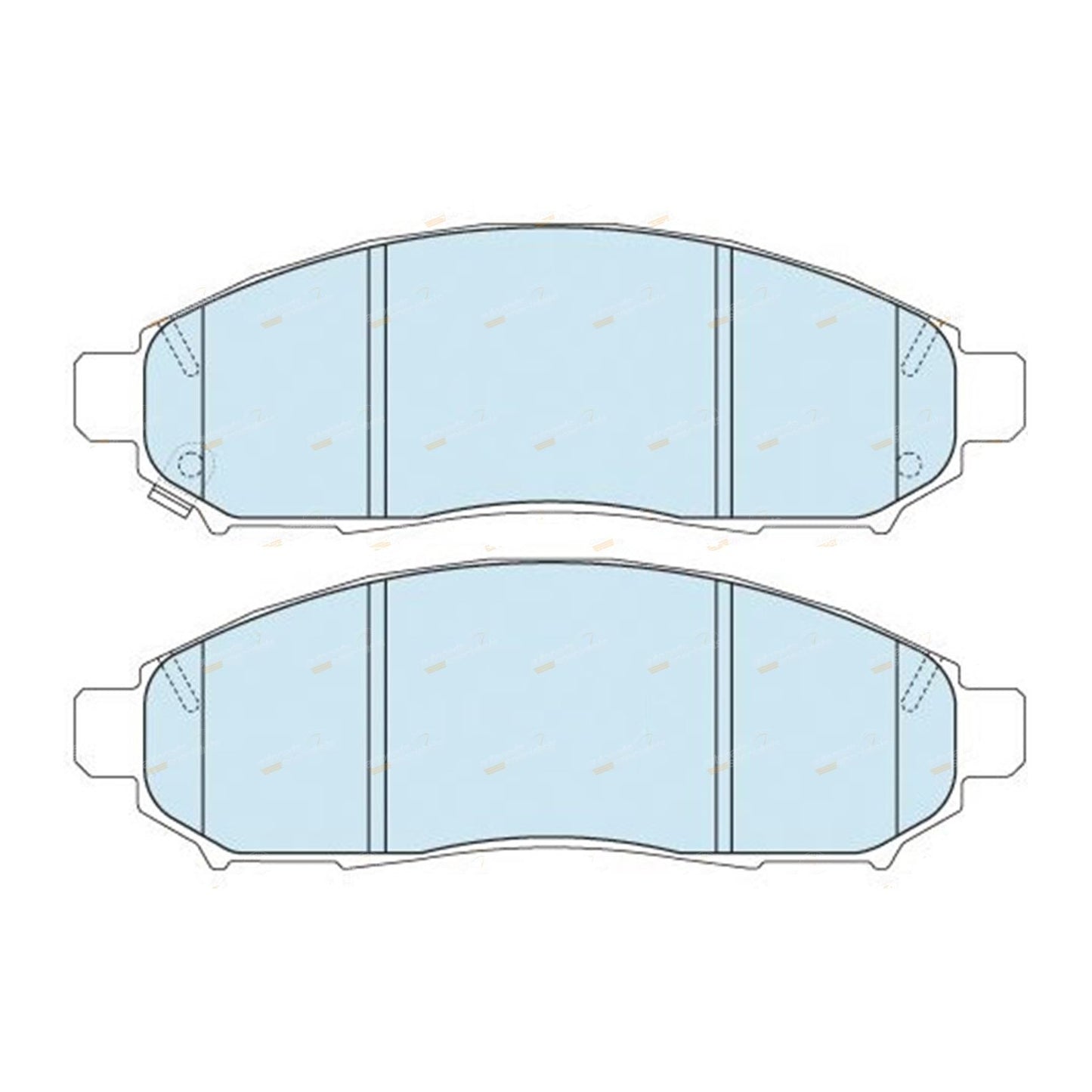 Set of 4 Heavy Duty Front Disc Brake Pads for Nissan Pathfinder (2005–2013)