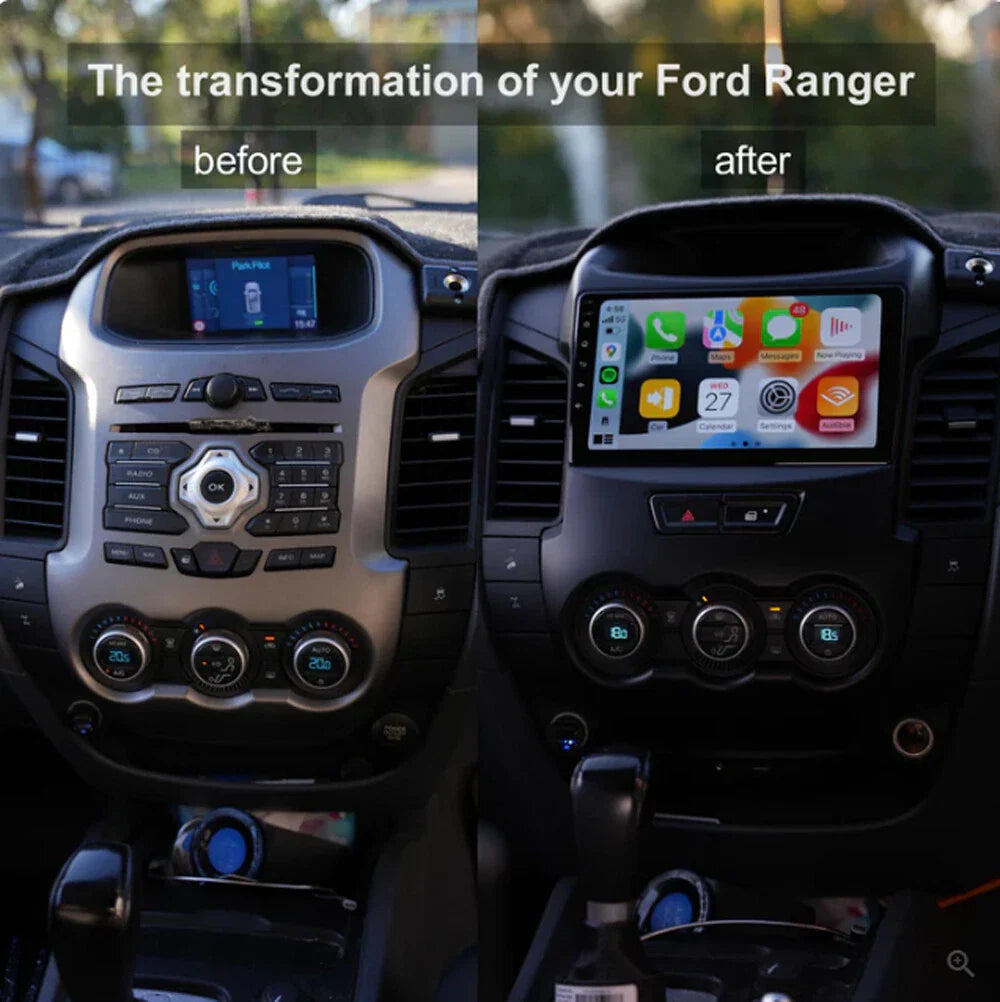 9" Wireless Carplay Android Auto Head Unit for Ford Ranger (2012-2015)