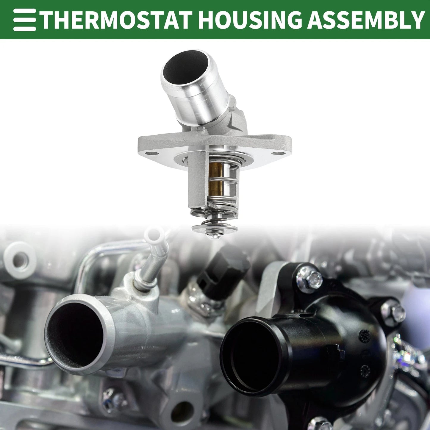 Engine Coolant Thermostat Housing Assembly for Kia Sedona (2019–2021), Sorento (2019–2020)