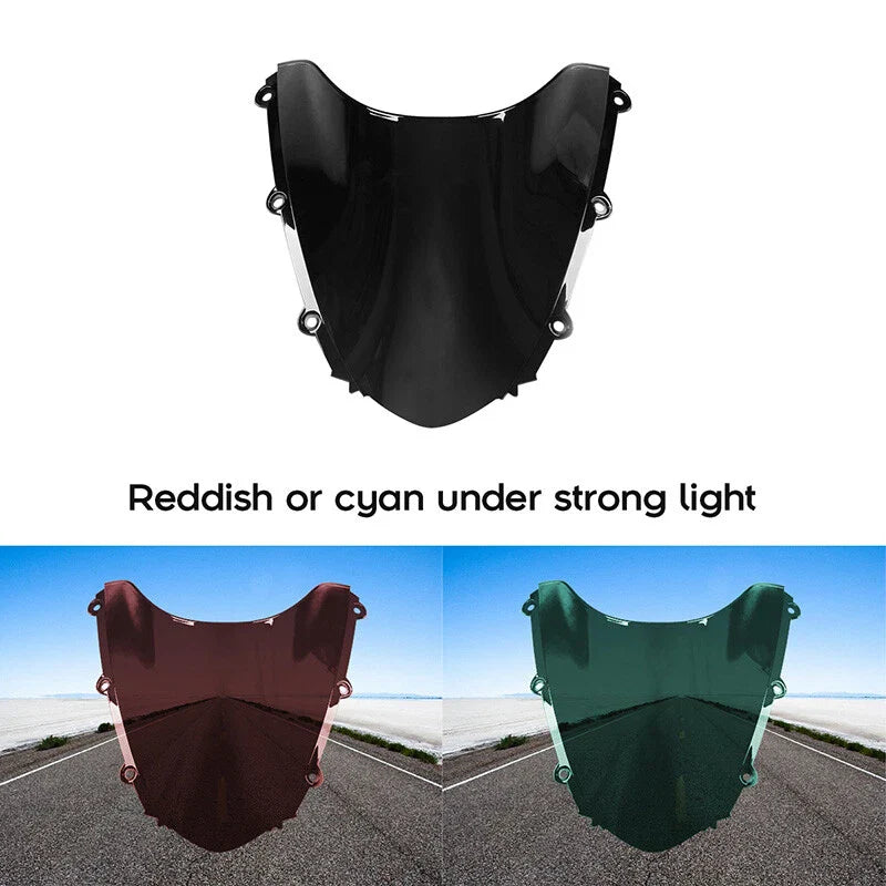 Black Dual Bubble Windshield for Honda CBR1000RR (2004-2007)