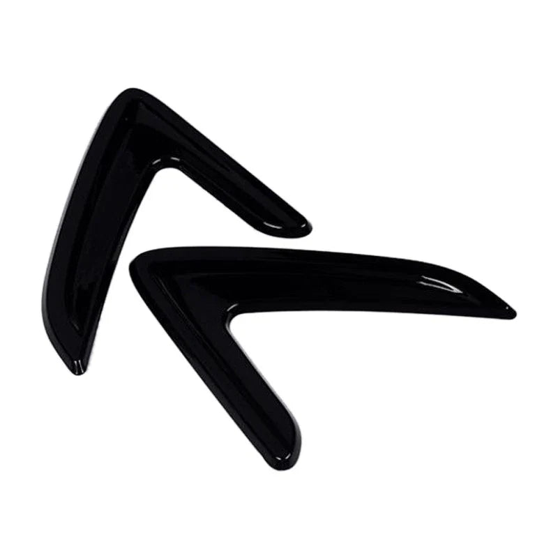 2 x Black Side Wing Air Draft Fender Trim for BMW X5 F15 (2014-2016)