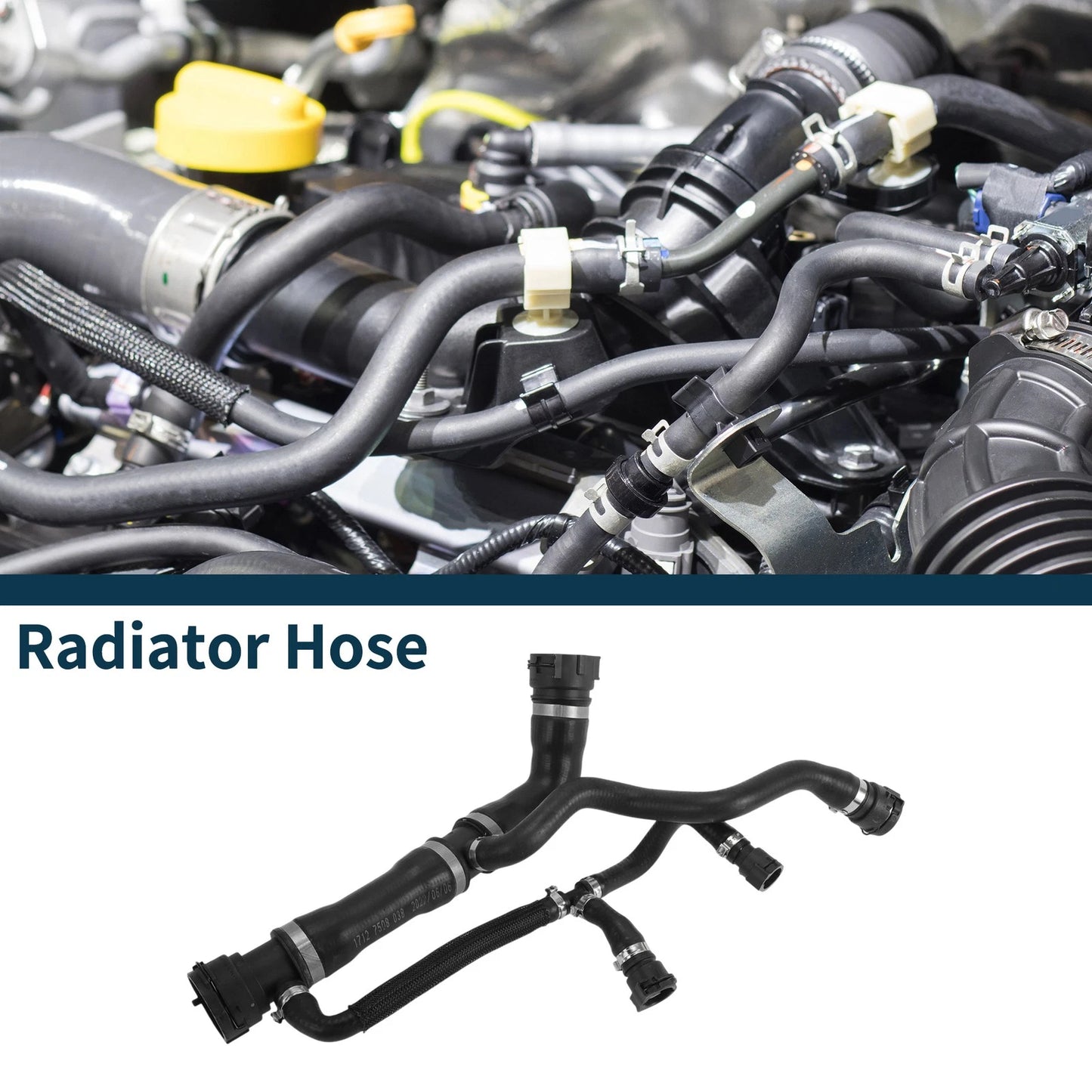 Radiator Hose No. 17127508038 for BMW 760Li E66 (2003–2008) Upper Hose