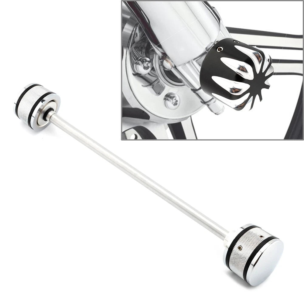 Front Axle Nut Cover Cap Installation Kit for Harley Davidson (Fit)