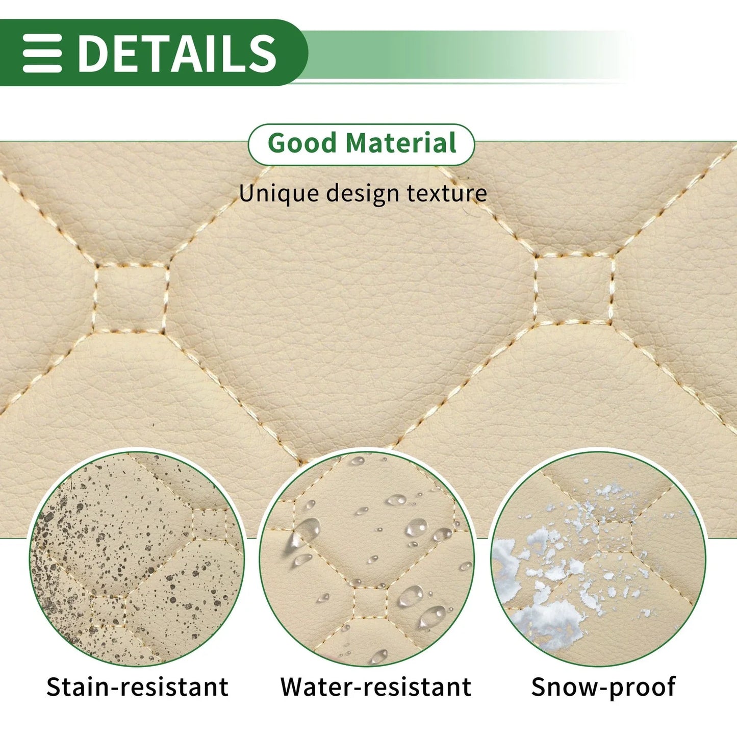 Cargo Liner Rear Trunk Mat for Honda CR-V 2007-2011 3D Circular Pattern Beige