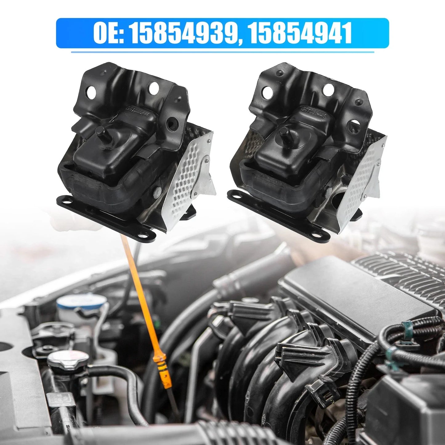 2 x Front Engine Motor Mounts for Chevrolet Tahoe Silverado Suburban (2007-2014)