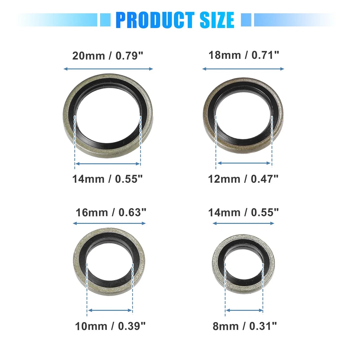 Car Fuel Sealing Washers Set for Dodge 12V 24V 5.9L 6.7L ( Specified)
