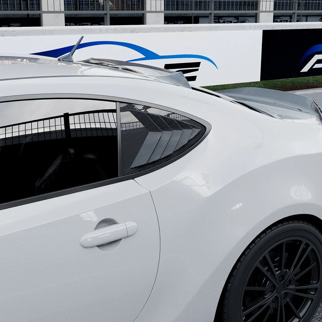 Rear Vent Window Louvers Cover Trim for Subaru BRZ (2013-2020)