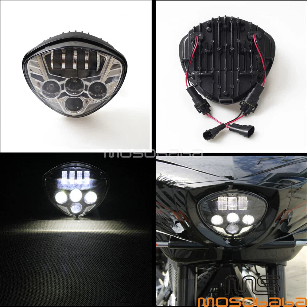 100W LED Headlight HI/LO Beam for Victory Cross Country Cruiser (2007-2016)