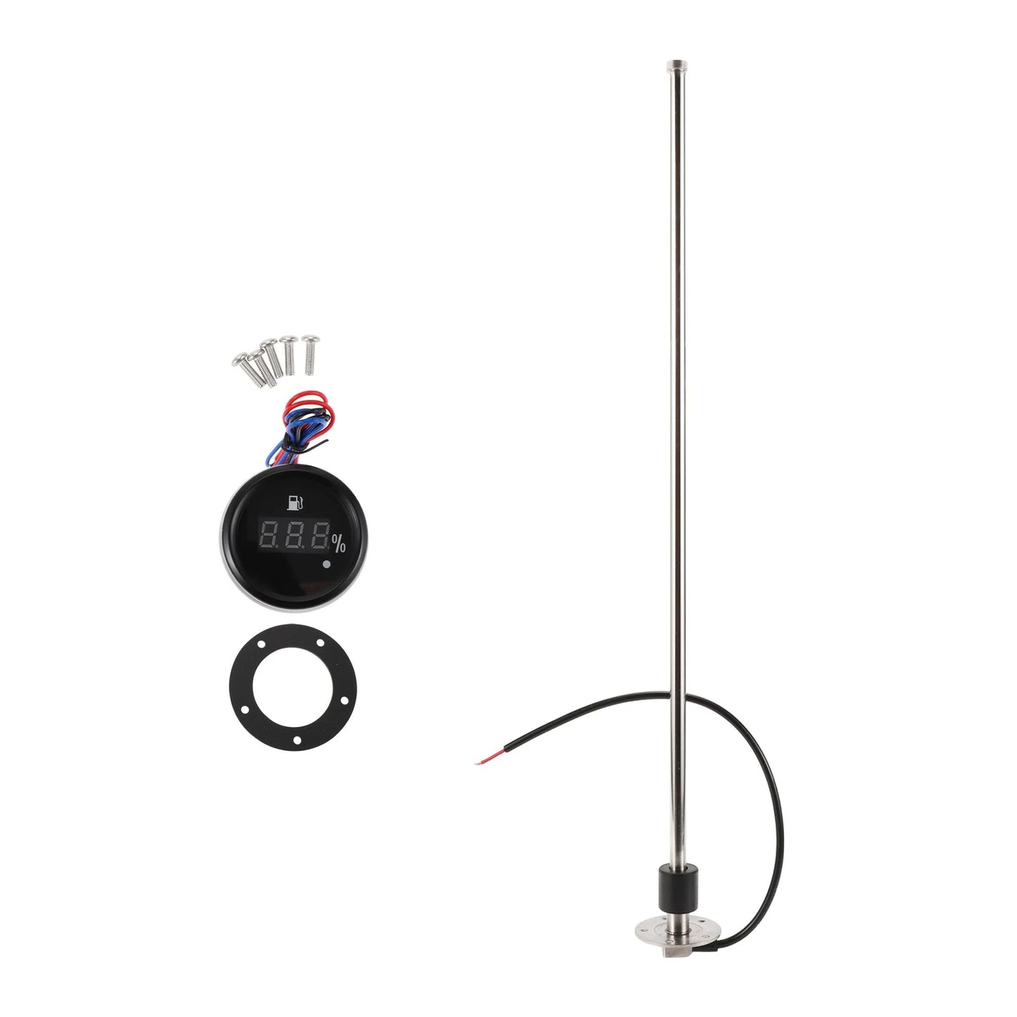 Fuel Sending Unit and Gauge Kit 0-190 Ohm 686mm for Boat Car