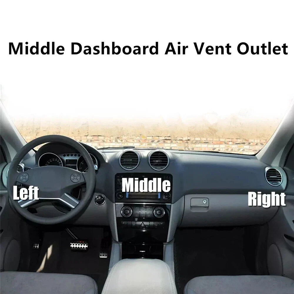 Black Dashboard Air Vent Outlet Panel for Benz W164 ML350 GL350 ML63 AMG (2006-2012)
