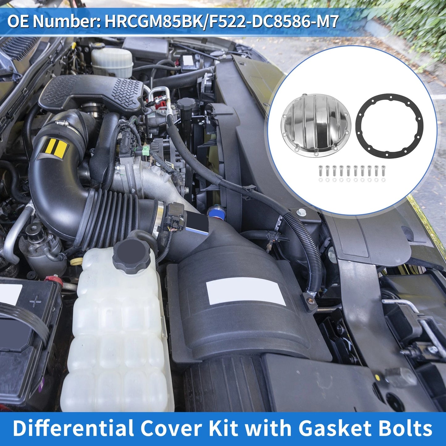 Rear Differential Cover Kit with Gasket for Chevy GM Intermediates (8.5" & 8.6")