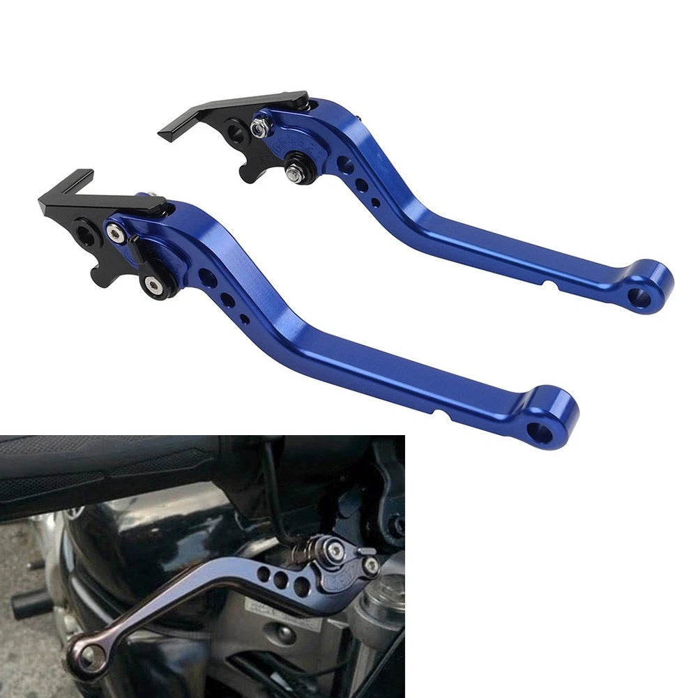 CNC Adjustable Brake Clutch Levers for Yamaha YZF R1 (2009–2014) Blue