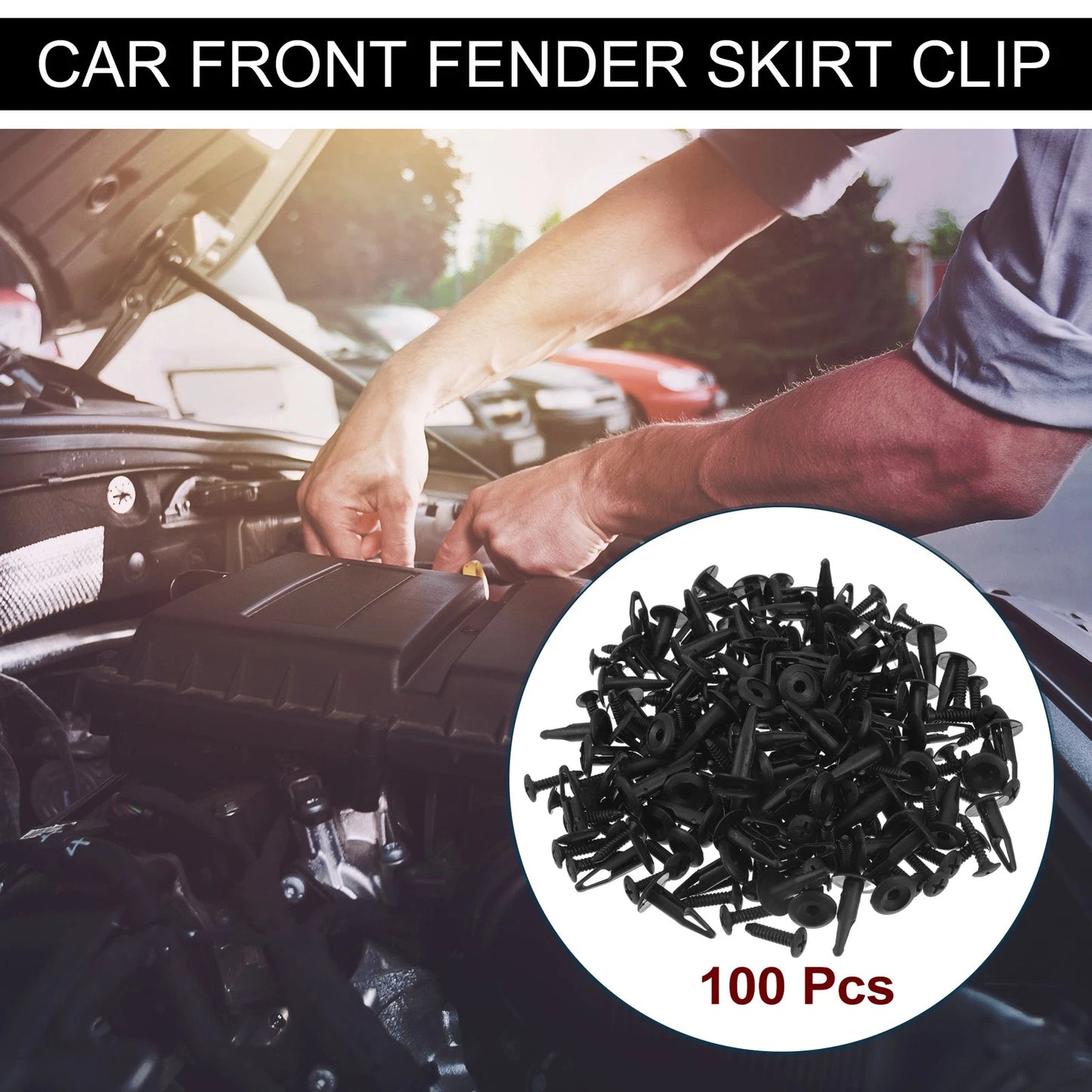 100 Pcs Front Fender Skirt Clip for Chrysler 200 (2011–2014) & Pacifica