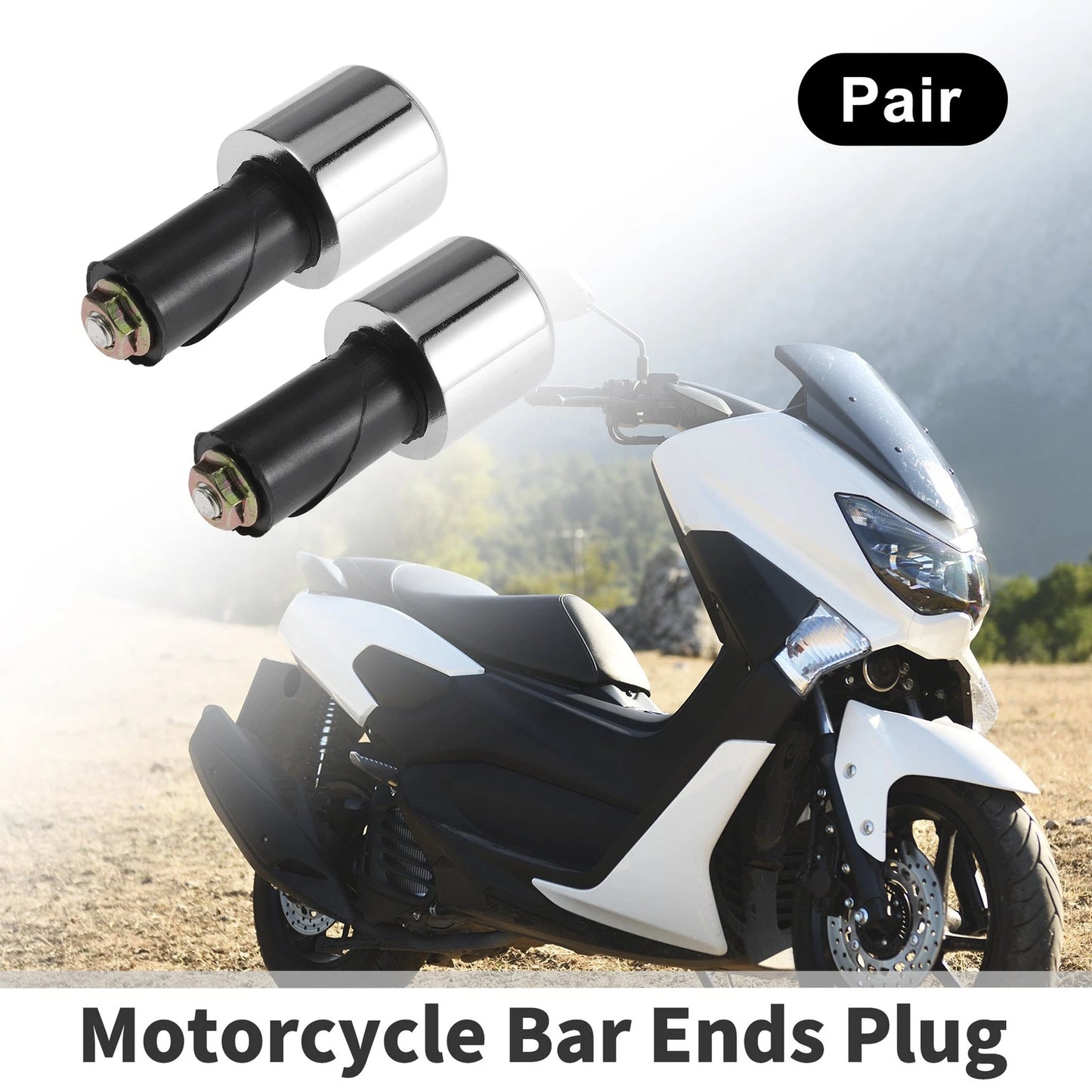 Iron Rubber Handlebar Grip End Plug for Honda CB500 (2013–2023)