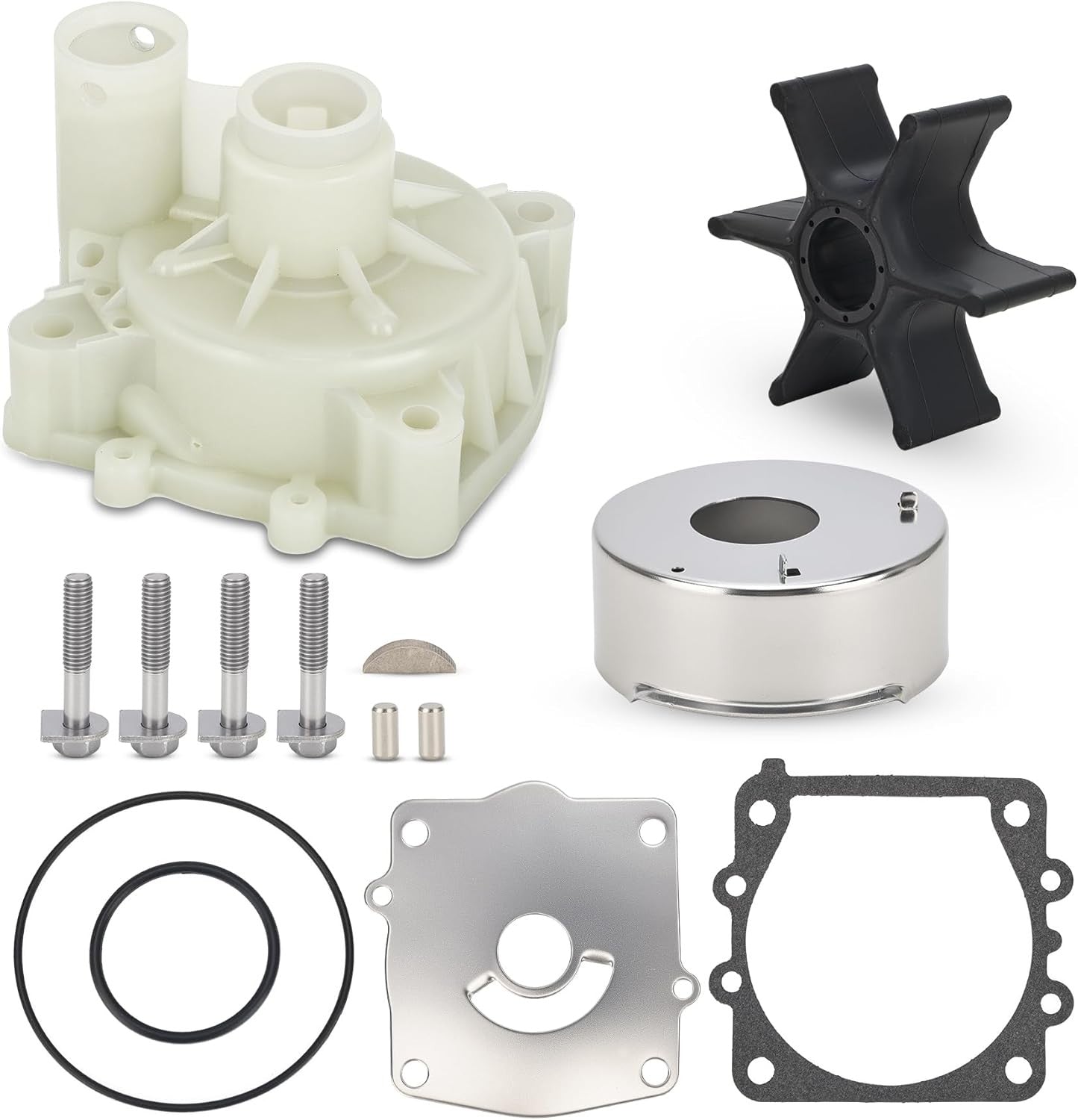 Water Pump Rebuild Service Kit for Yamaha 4Stroke F150 F200 F225 (2000–2023)