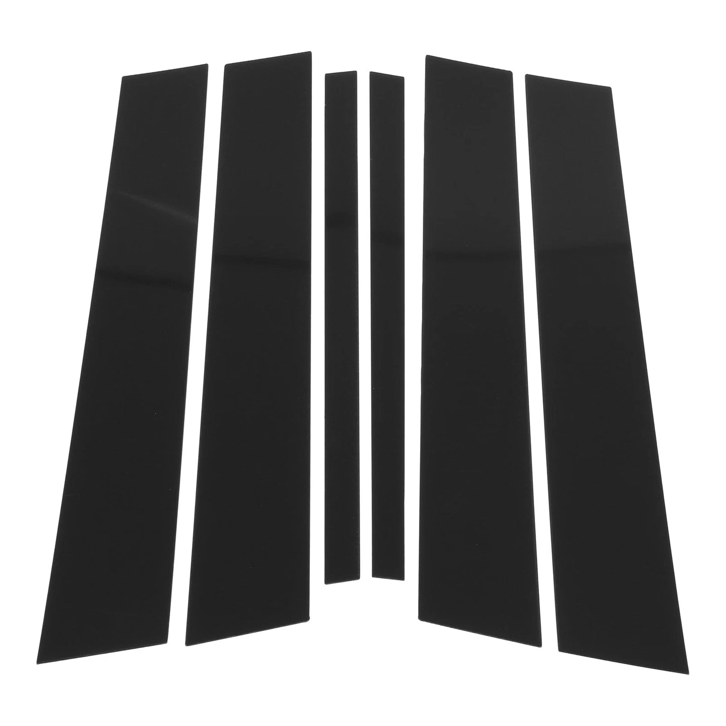 Set of 6 Door Pillar Window Trim for BMW X1 (2009–2015) Black