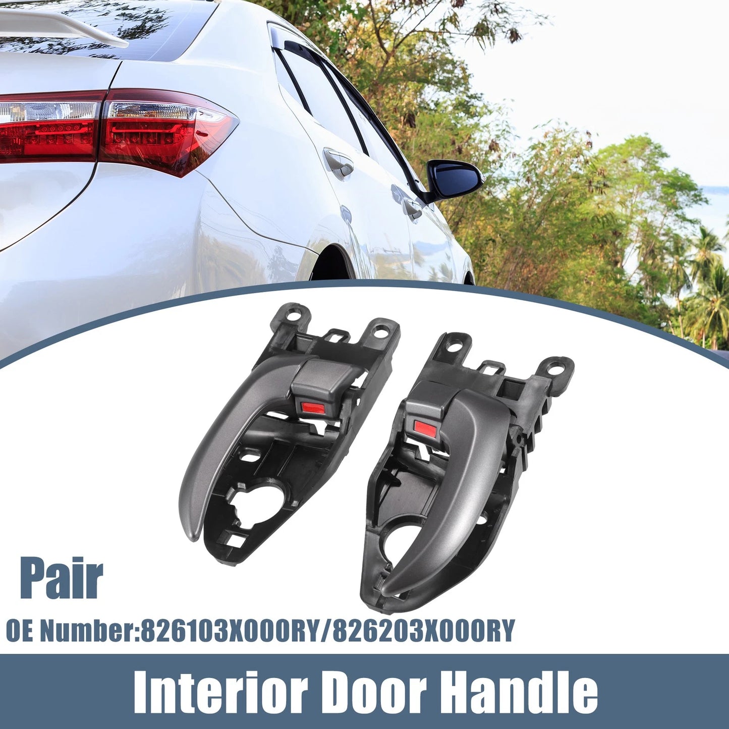 1 Pair Interior Door Handle for Hyundai Elantra (No. 826203X000RY)