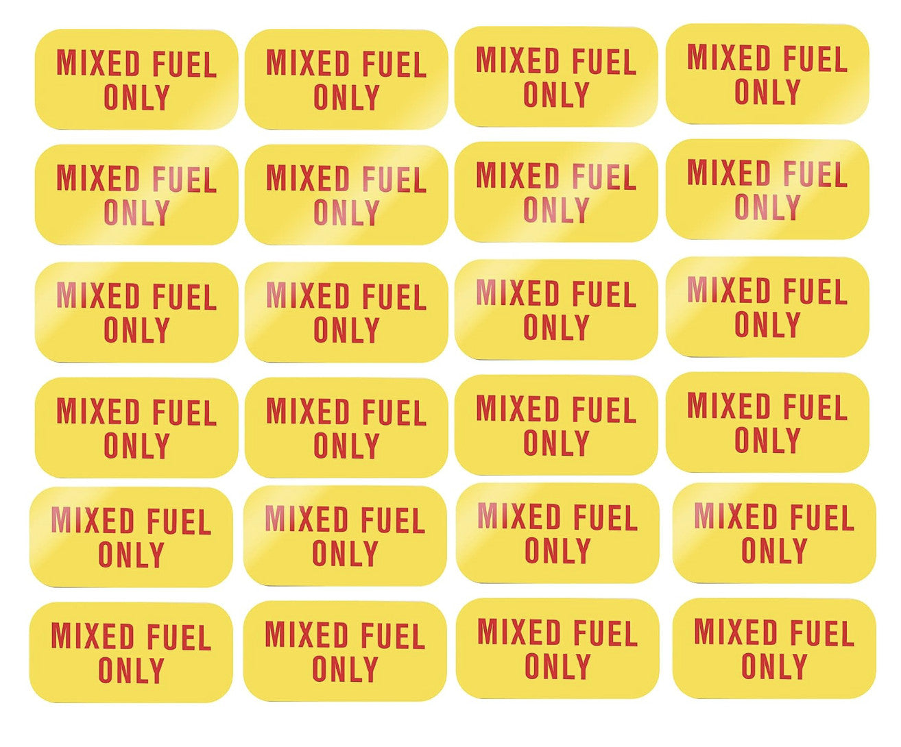 24x Fuel Only Sticker Decal for Truck Vinyl Tank