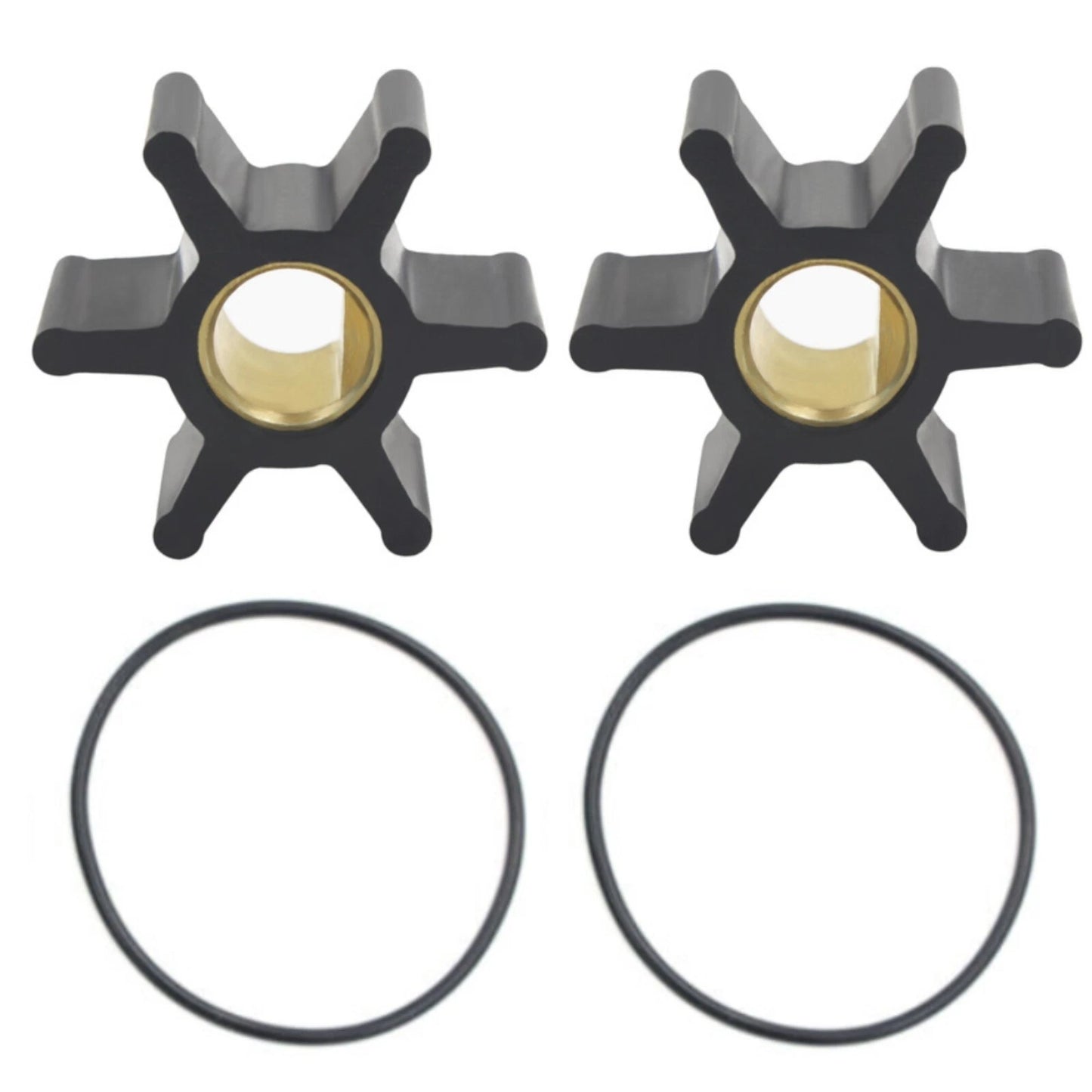 2Pcs Flexible Rubber Impeller for Sherwood 8000K (2000–2023)