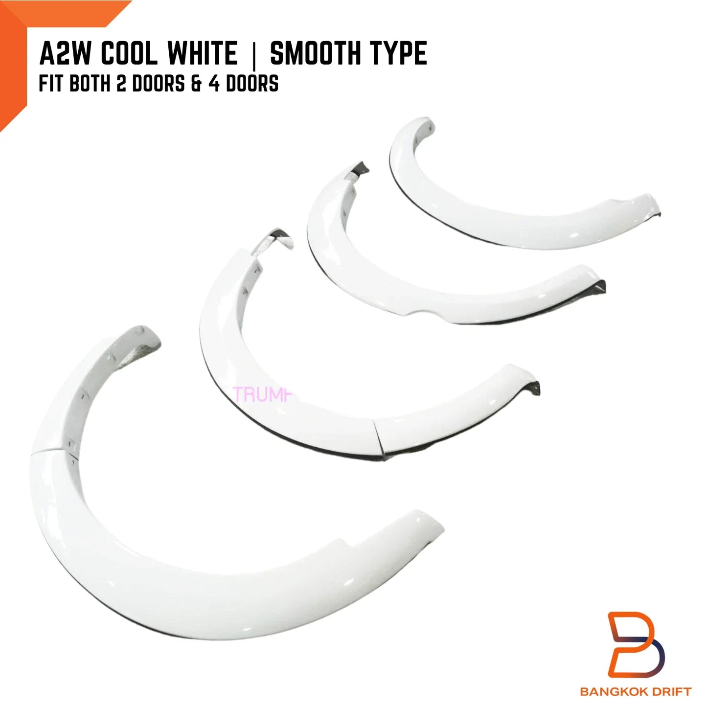 A2W Cool White Fender Flares for Mazda BT-50 Ute (2012-2018)