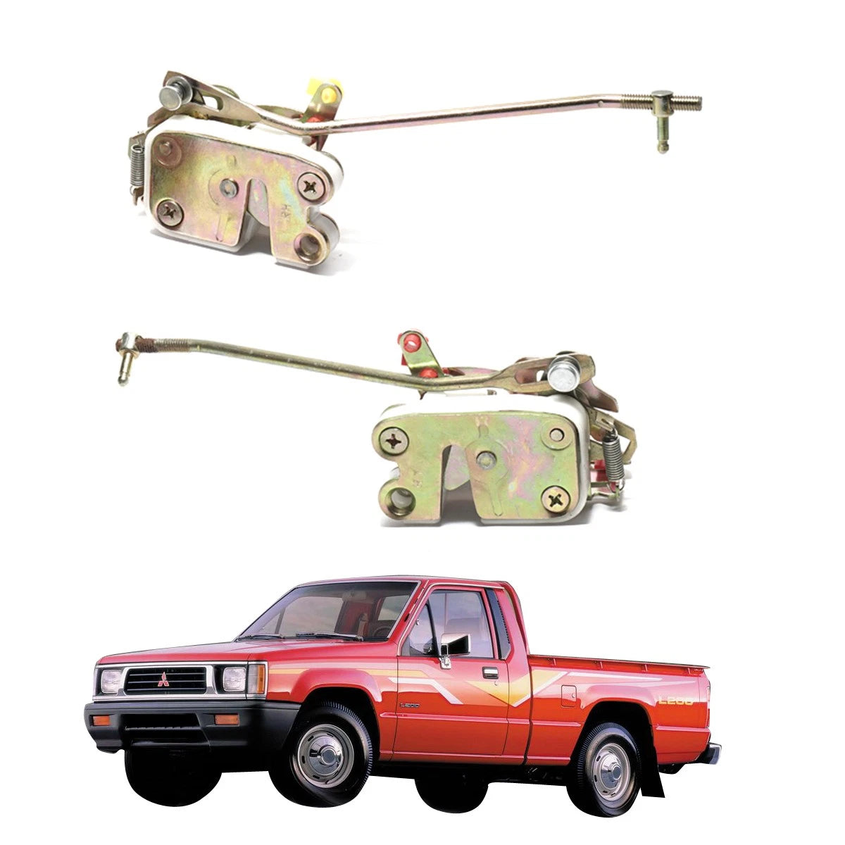 Front Door Lock Latch Pair for Mitsubishi Triton L200 (1986–1996)