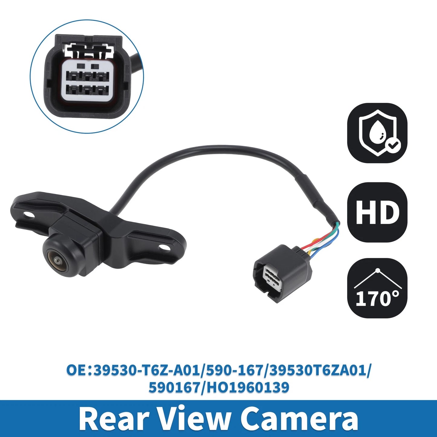 Rear View Backup Camera for Honda Ridgeline (2017–2018) 39530-T6Z-A01/590-167
