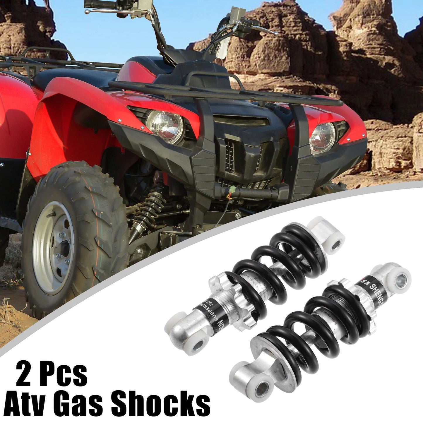 Set of 2 Rear Shock Absorbers 125mm 750LBS for ATV Go-Kart Scooter 49cc