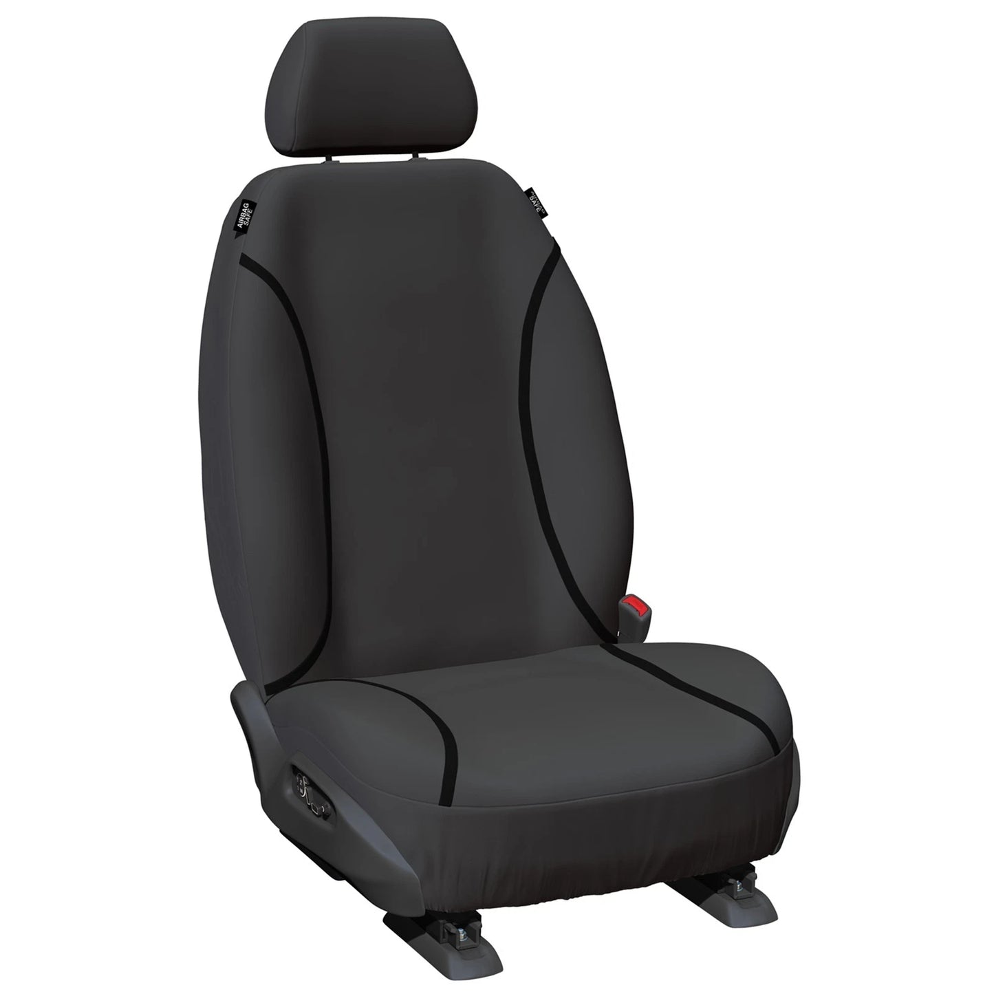 Set of 2 Tailor Made Grey Canvas Car Seat Covers for Isuzu D-Max (2008–2012)