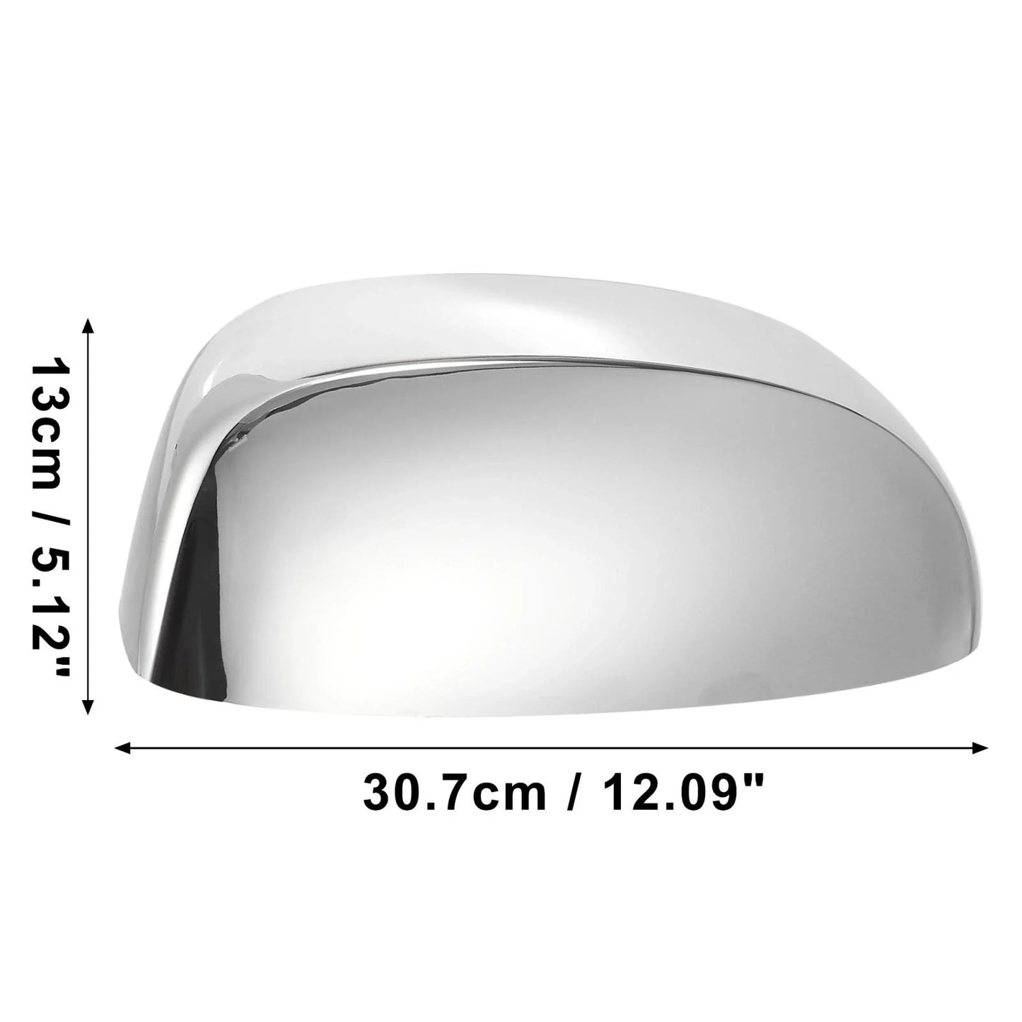 Chrome Top Mirror Cover Replacement for Chevy Silverado, GMC Sierra (2007-2013)