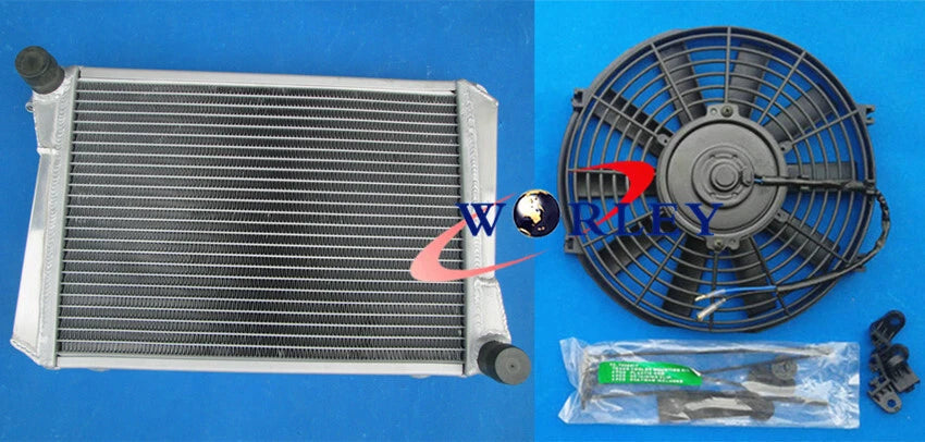 3 Row Radiator and Fan for MG Midget Austin Healey Sprite (1967–1974)
