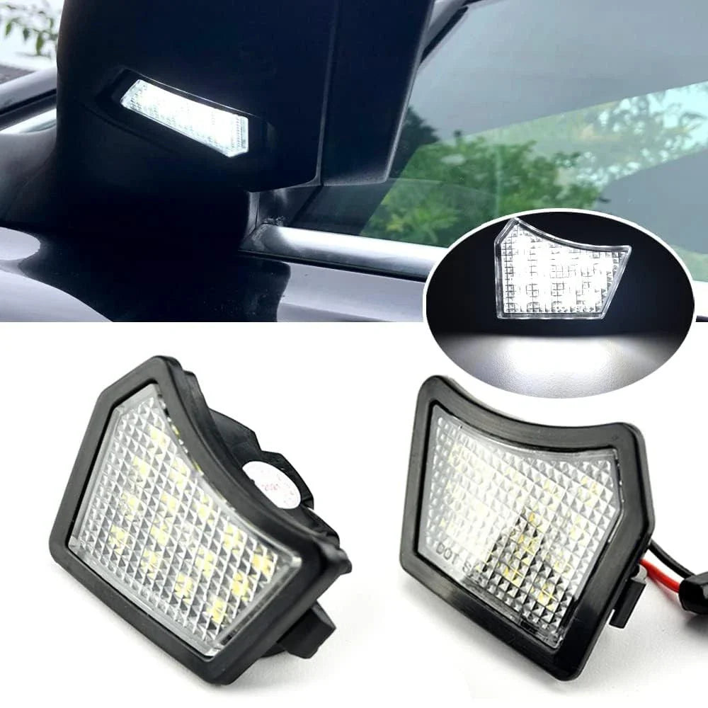 LED Under Side Mirror Puddle Lights for Jaguar XE, XJ, XF, XFR, XK (2015-2020)