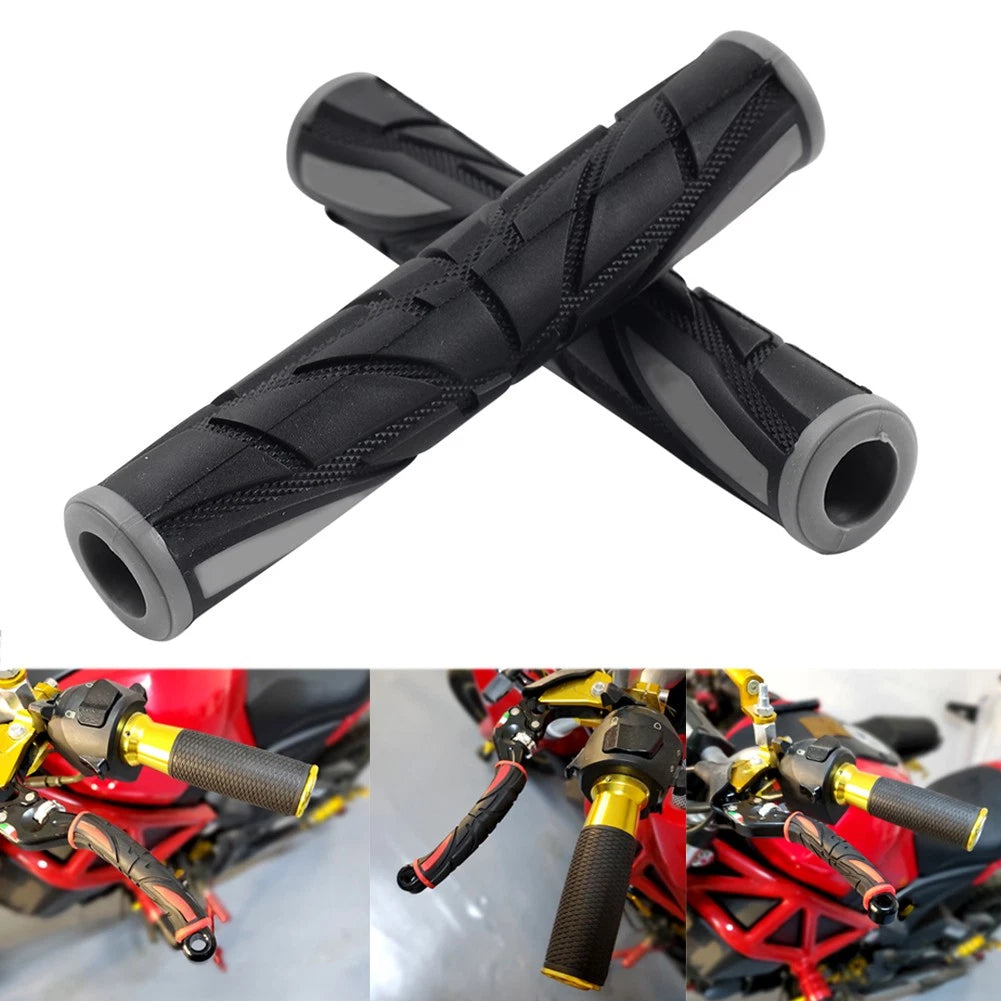 Universal Motorcycle Brake Clutch Lever Grips Sleeve Cover - Grey