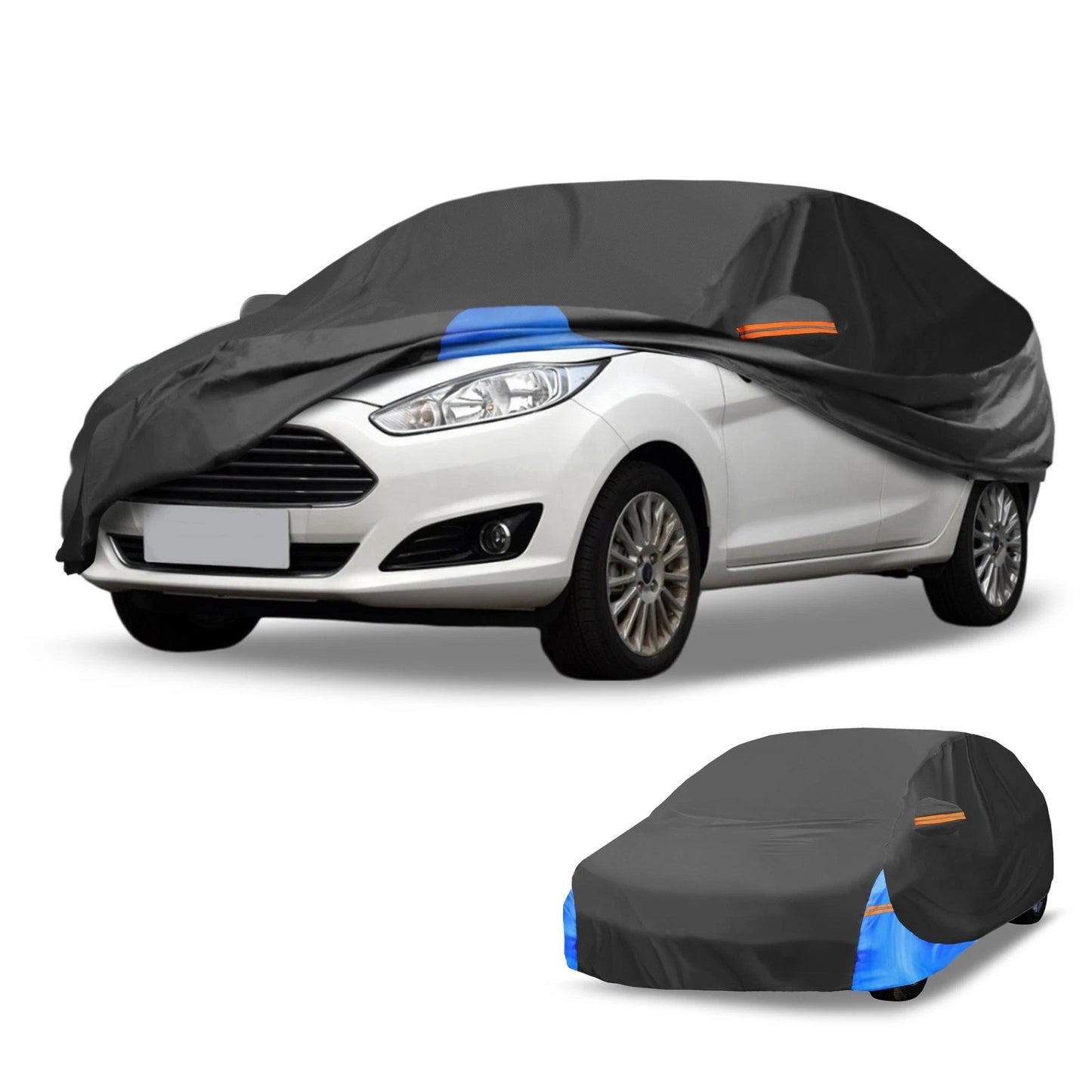 Car Cover Waterproof for Ford Fiesta (2011–2023) 210D-PU with Zipper