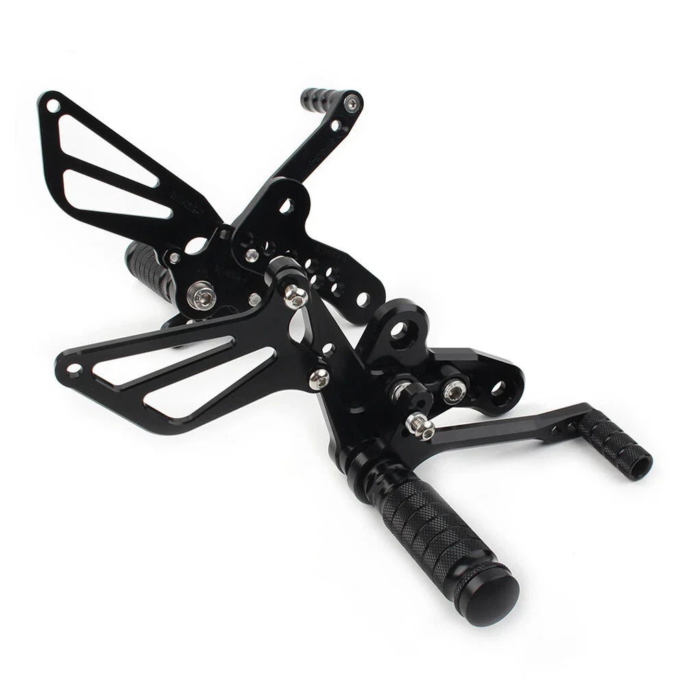 Rearset Foot Pegs for Suzuki Hayabusa GSX1300R (1999-2008) Black