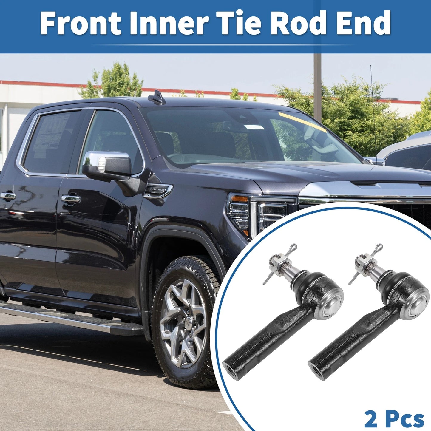 2X Front Outer Tie Rod End Links for Chevrolet Colorado (2006–2007) & GMC Canyon (2006–2007)