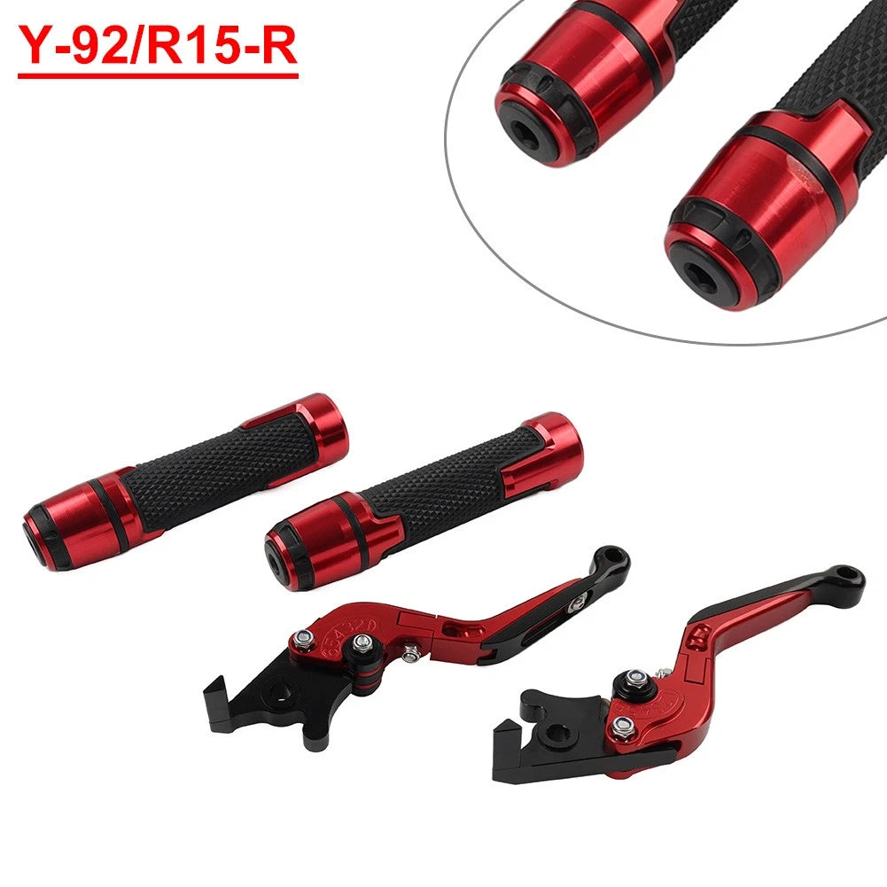 Folding Extendable Brake Clutch Lever Grip Set for Yamaha M-SLAZ 150 (2015–2019)