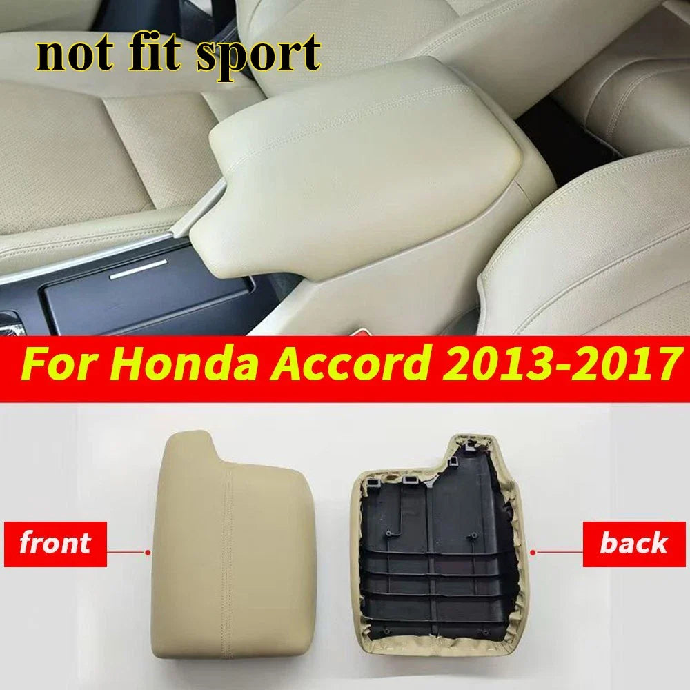 Beige Center Console Armrest Lid Cover for Honda Accord (2013–2017)