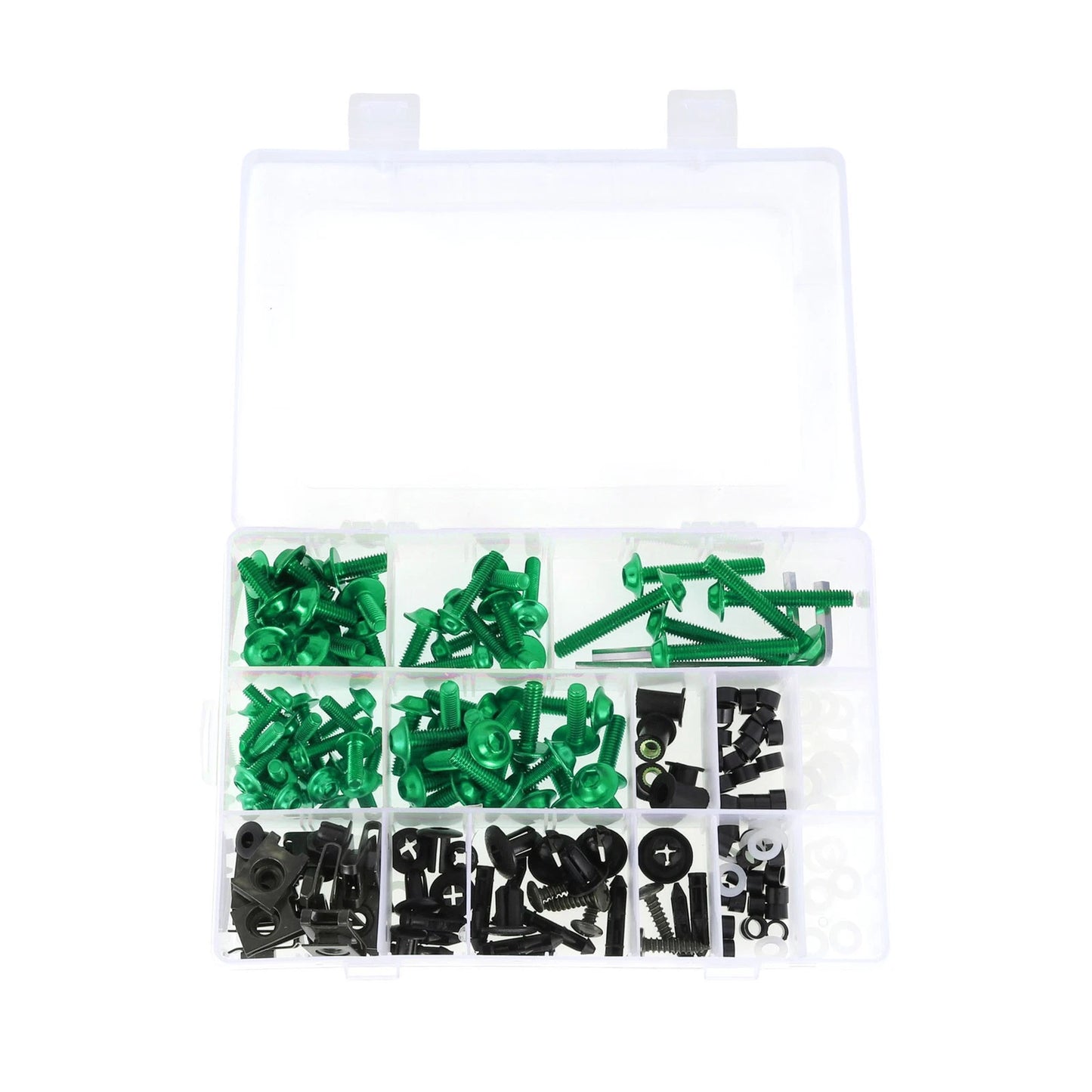 Windshield Bolts for Yamaha Motorcycles (Aluminum Rubber Green)