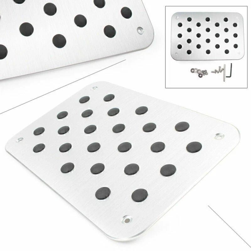 Universal Aluminum Floor Mat Pedal Footrest for Trucks and Cars