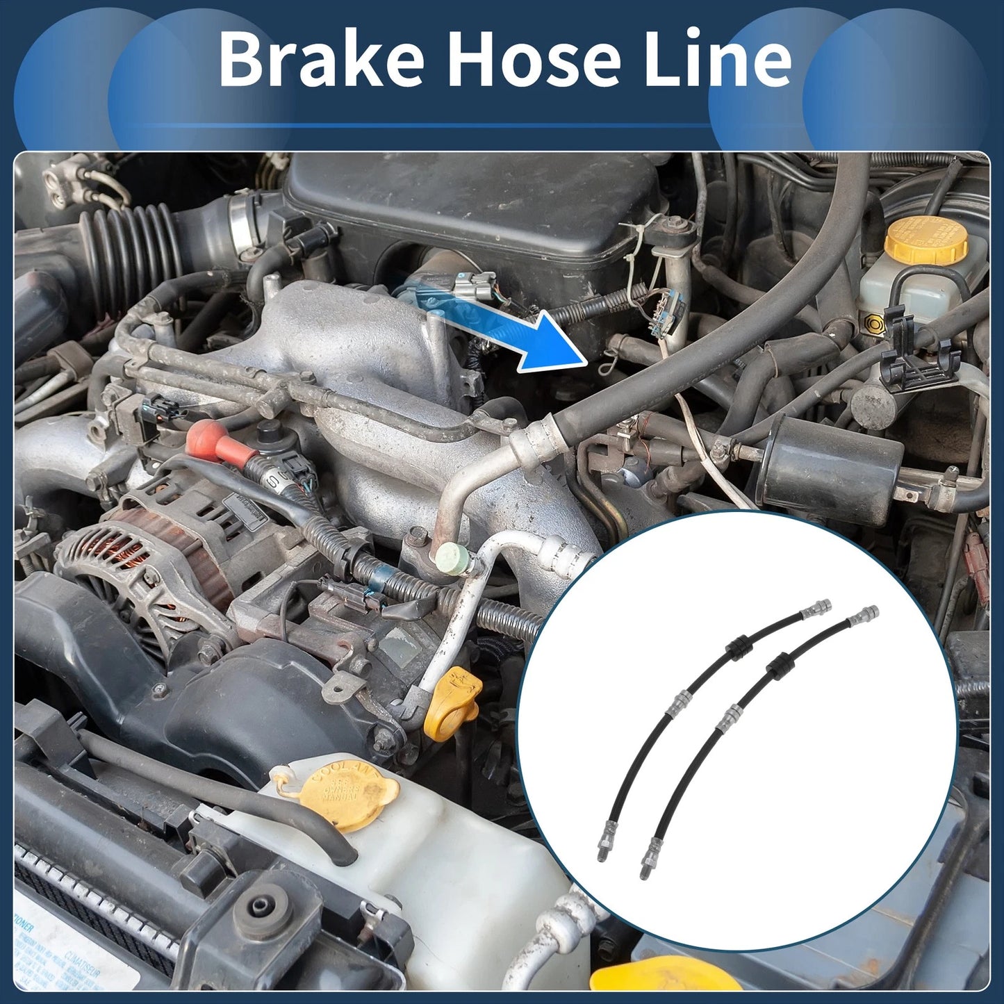 Brake Line Hose Set for Ford Escape (2008–2012) No. 8L8Z2078B/9L8Z2078A